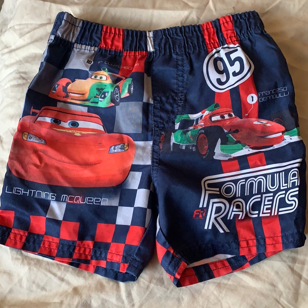 Cars Themed Swim Trunks